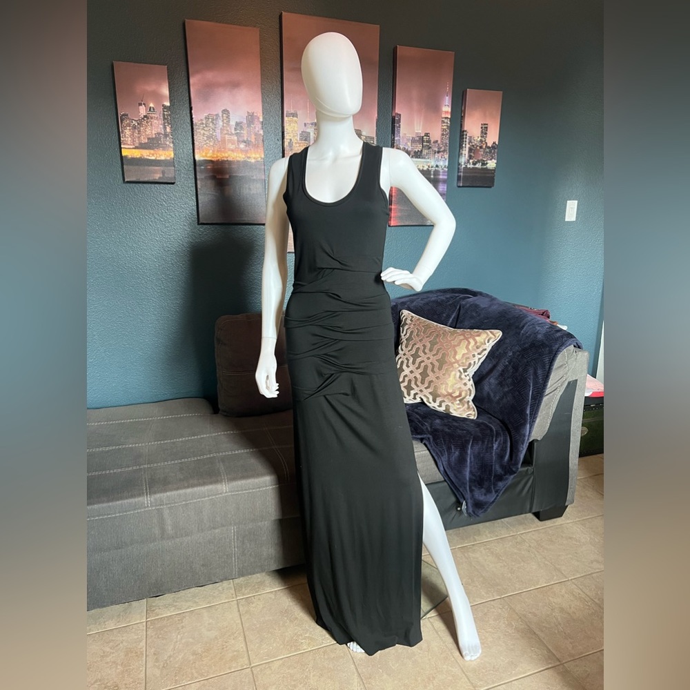 Black Atelier Nicole Miller razor back tank dress in small